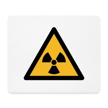 Hazard Symbol - Radioactivity (2-color) - Mouse Pad (horizontal) - white - Front