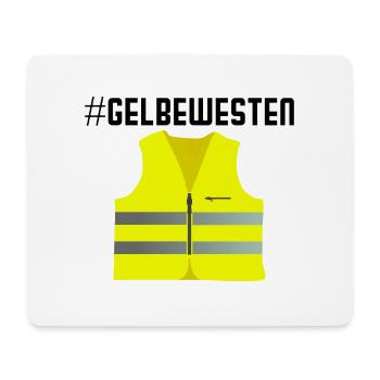 Protest der Gelbe Westen Gelbwesten Revolution - Mousepad (Querformat) - Weiß - Vorne