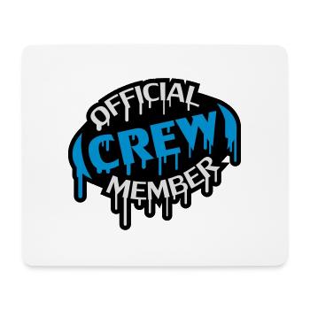 Official Crew Member Stamp - Tapis de souris (format paysage) - blanc - Devant