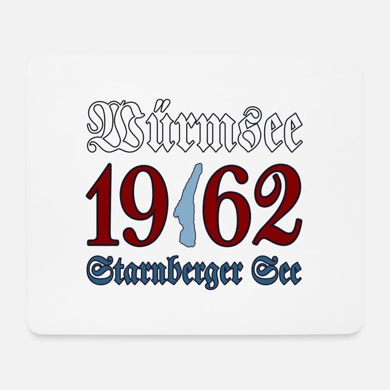 1962 Würmsee - Starnberger See - Mousepad (Querformat) - Weiß