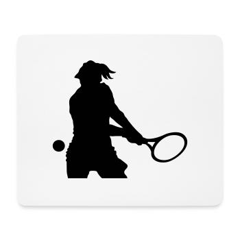 Tennis - Tapis de souris (format paysage) - blanc - Devant