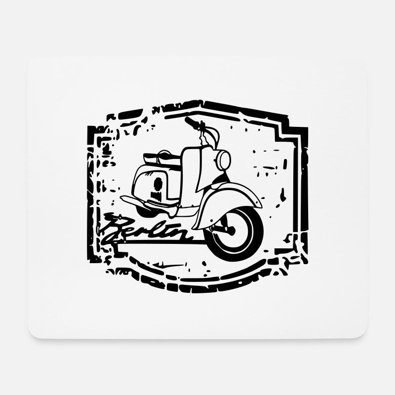 berliner Roller - Mousepad (Querformat) - Weiß