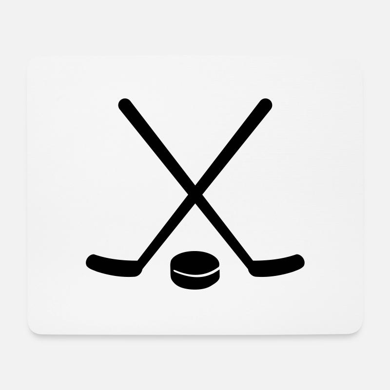 Eishockey - Mousepad (Querformat) - Weiß