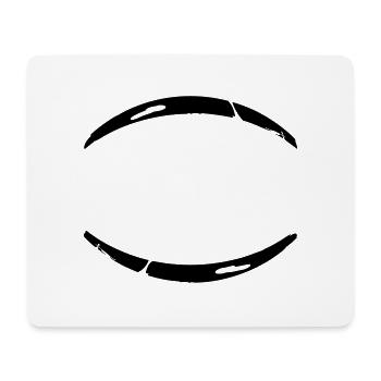 2 Graffiti brushstroke bow lines - Mouse Pad (horizontal) - white - Front