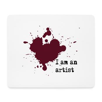 I am an artist - Mousepad (Querformat) - Weiß - Vorne