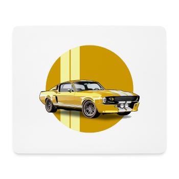 Sports car - Mouse Pad (horizontal) - white - Front