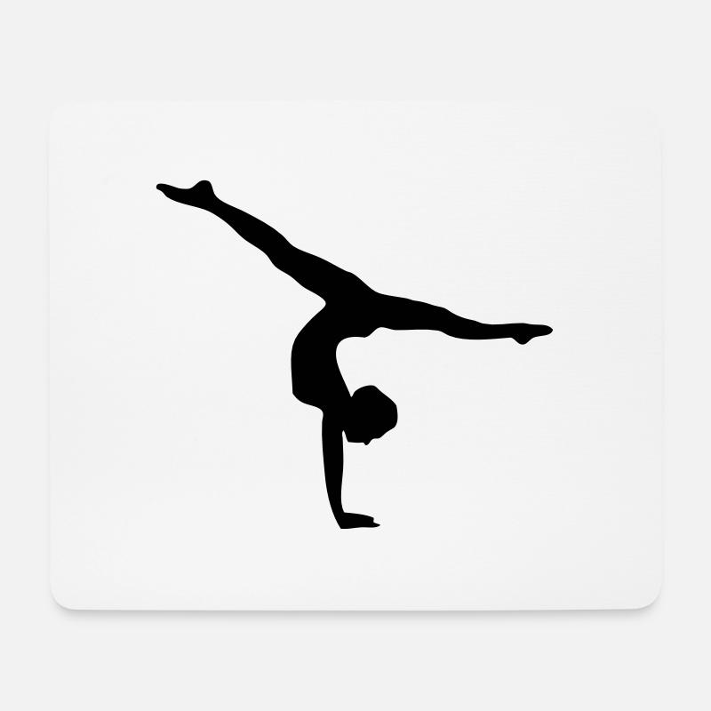 Gymnastic Bodenturnen Kunstturnen Sport turnen - Mousepad (Querformat) - Weiß