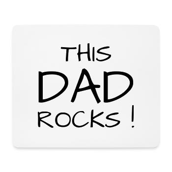 Dad - Daddy - Father's Day - Baby - Birth - Humor - Mouse Pad (horizontal) - white - Front