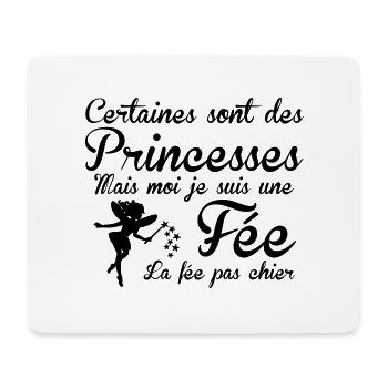 la fée pas chier - Mouse Pad (horizontal) - white - Front