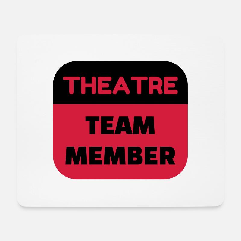 Theater / Theatre / Theaterleute / Schauspieler - Mousepad (Querformat) - Weiß
