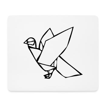 taube_001 - Mouse Pad (horizontal) - white - Front