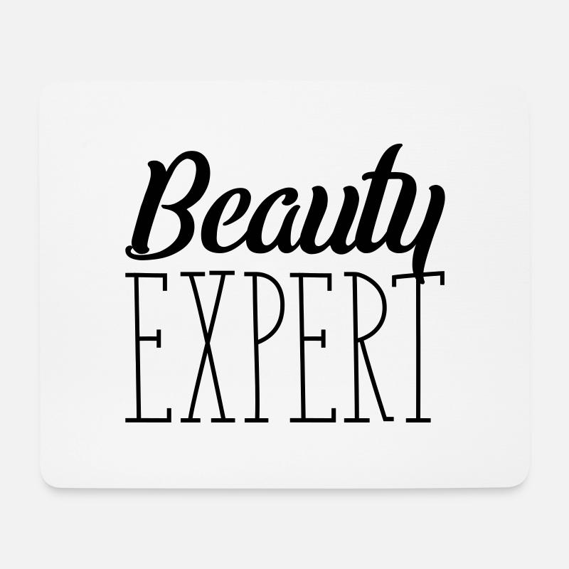 beauty expert - Mousepad (Querformat) - Weiß
