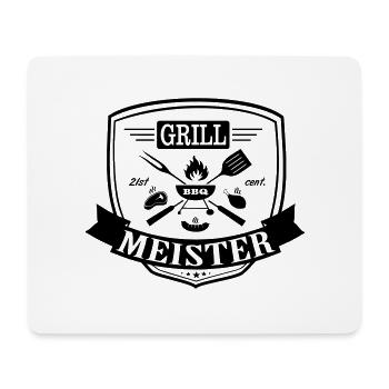 Grill Maître - Tapis de souris (format paysage) - blanc - Devant
