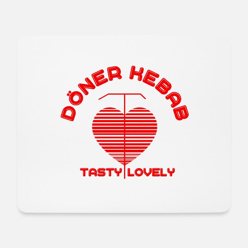 döner kebab - Mousepad (Querformat) - Weiß