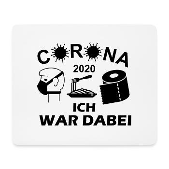 corona j'étais là en 2020 # 1 - Tapis de souris (format paysage) - blanc - Devant