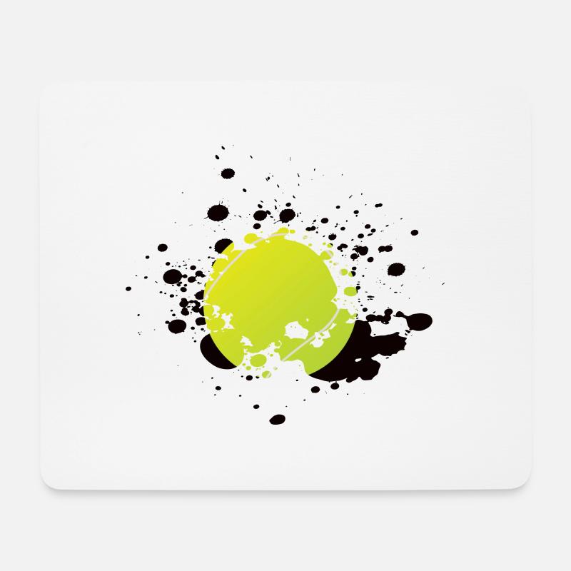 Tennis Tennisball - Mousepad (Querformat) - Weiß