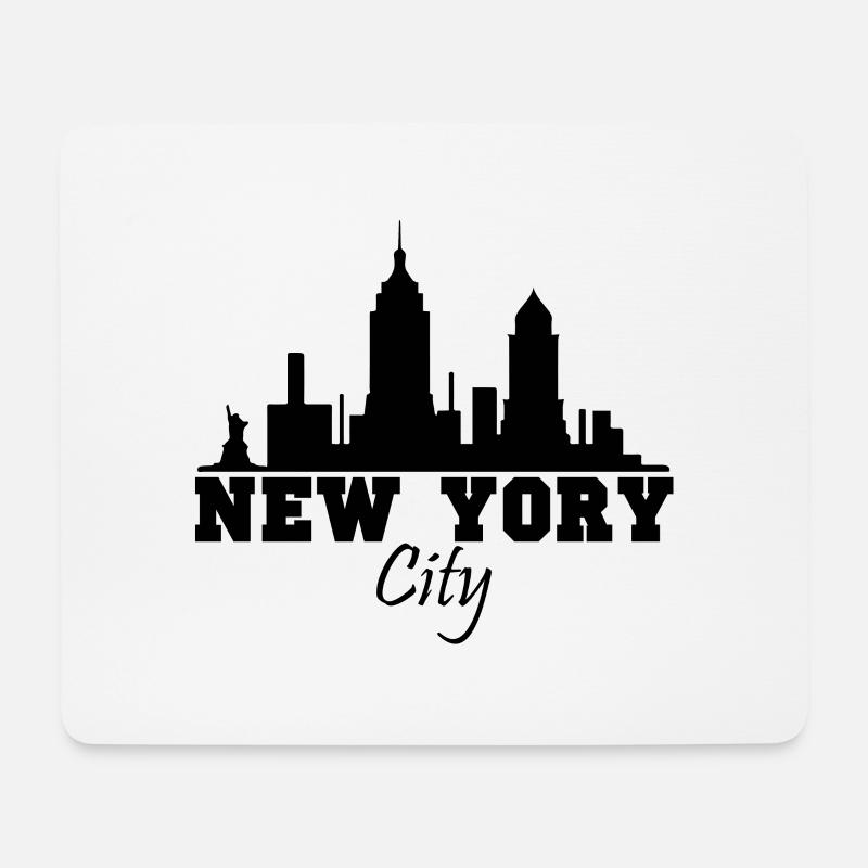 New York - Mousepad (Querformat) - Weiß