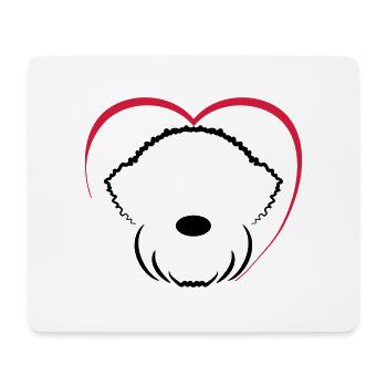 LR1 3 - Tapis de souris (format paysage) - blanc - Devant