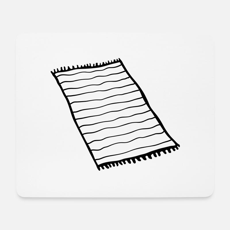 Teppich Cool Design - Mousepad (Querformat) - Weiß