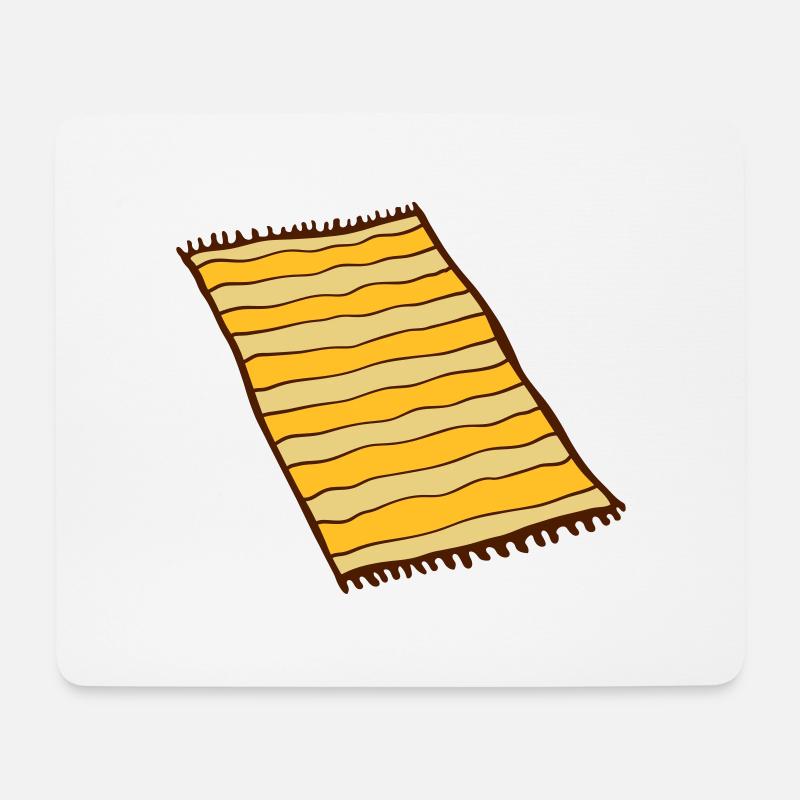 Cool Teppich Design - Mousepad (Querformat) - Weiß