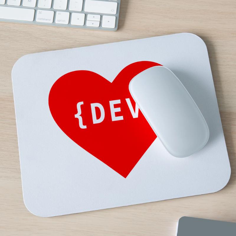 Software Developer, Liebe Code DEV Développeur Tag Tapis de souris (format paysage)