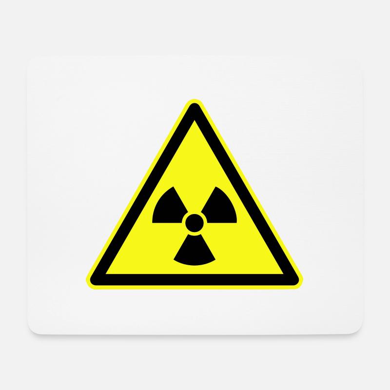 Nuclear Radiation, Warning Ionizing Radiation - Mouse Pad (horizontal) - white