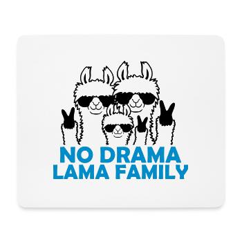 Eltern No Drama Llama - Mousepad (Querformat) - Weiß - Vorne