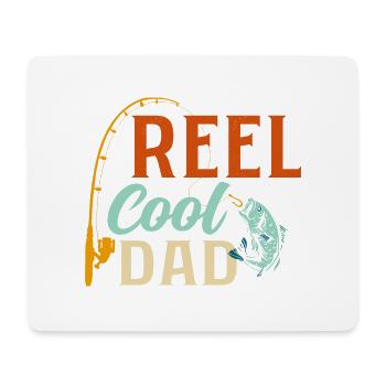Reel Cool Dad Fisherman Angler - Mousepad (Querformat) - Weiß - Vorne