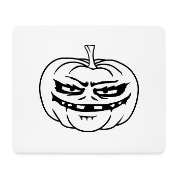 Monster Pumpkin Comic Halloween - Tapis de souris (format paysage) - blanc - Devant