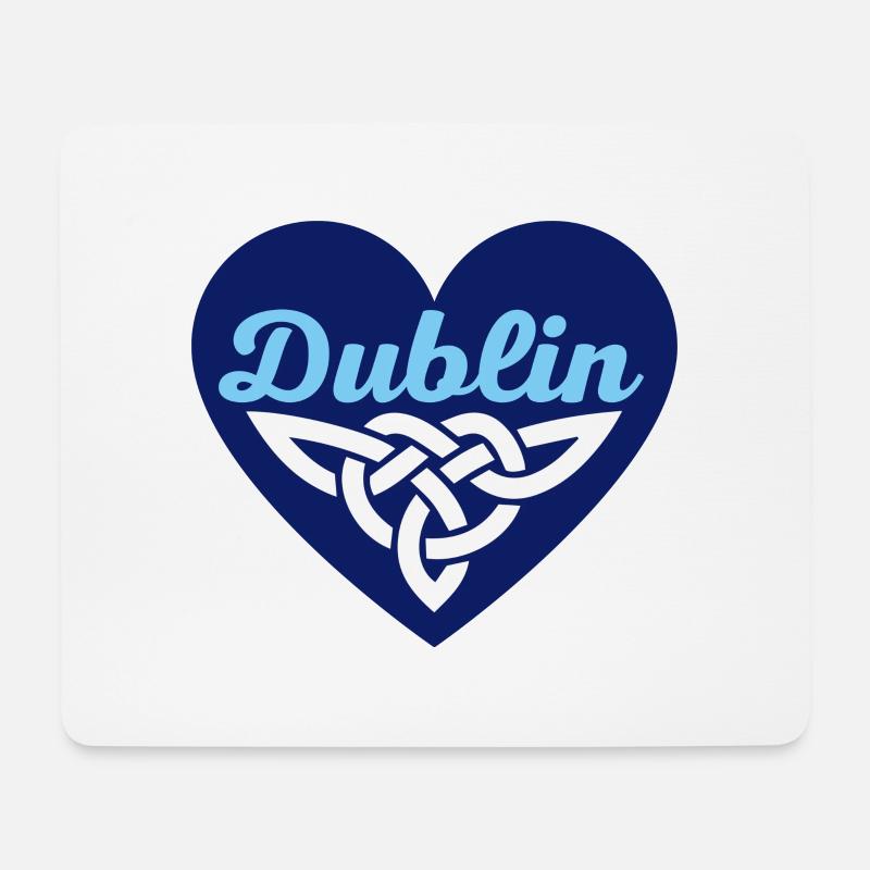Dublin Celtic Heart - Mouse Pad (horizontal) - white