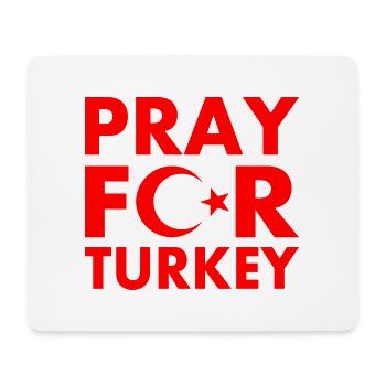 Pray for turkey - Mousepad (Querformat) - Weiß - Vorne