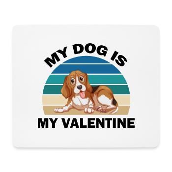 Hund Chien - Tapis de souris (format paysage) - blanc - Devant