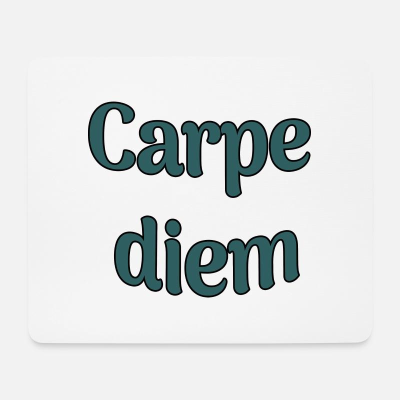 Carpe diem - Mouse Pad (horizontal) - white