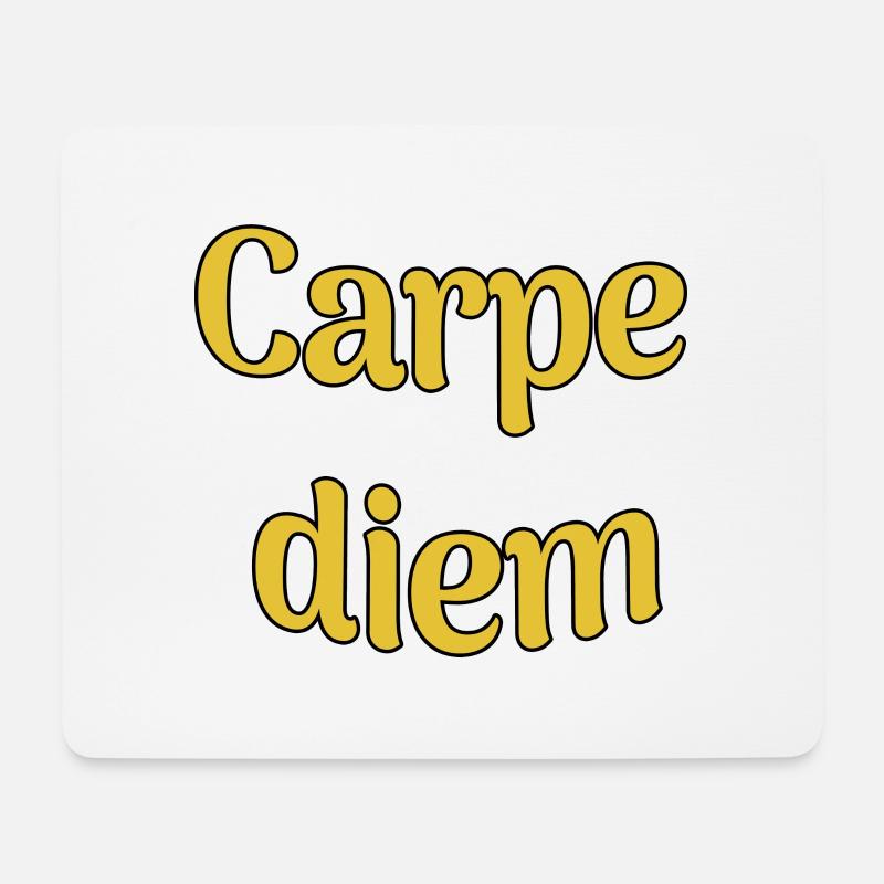 Carpe diem - Mouse Pad (horizontal) - white