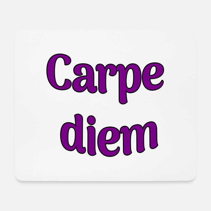 Carpe diem - Mouse Pad (horizontal) - white
