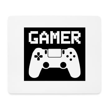 gamer - Mousepad (Querformat) - Weiß - Vorne
