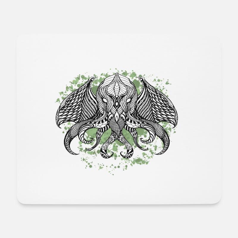 Cthulhu Ink II - Mouse Pad (horizontal) - white