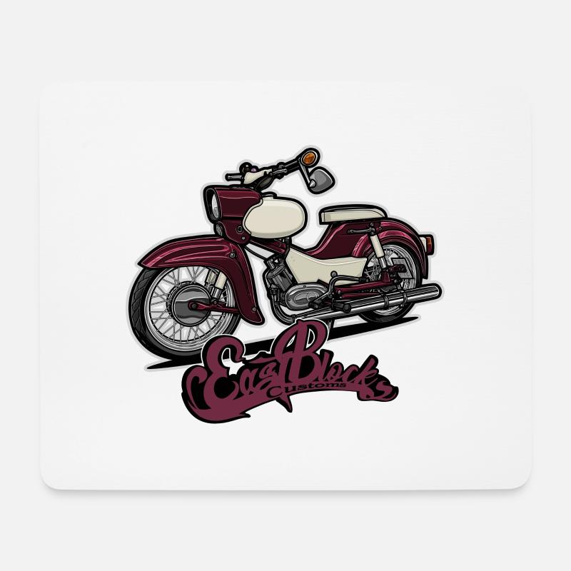 Star (rot) // Illustration - Mousepad (Querformat) - Weiß