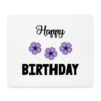 HAPPY BIRTHDAY. JOYEUX ANNIVERSAIRE. ANNIVERSAIRE. - Tapis de souris (format paysage) - blanc - Devant