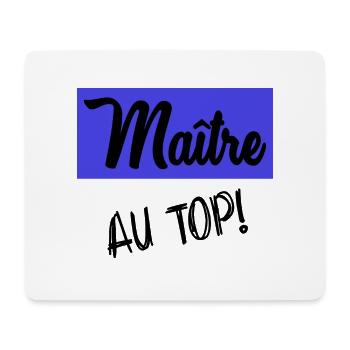 MAITRE - Tapis de souris (format paysage) - blanc - Devant