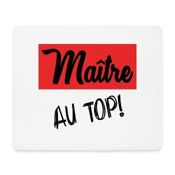MASTER. MASTER. THANK YOU. THANK YOU MASTER - Mouse Pad (horizontal) - white - Front