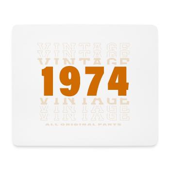 1974: Jahrgang - 50-jähriges Jubiläum - Mousepad (Querformat) - Weiß - Vorne
