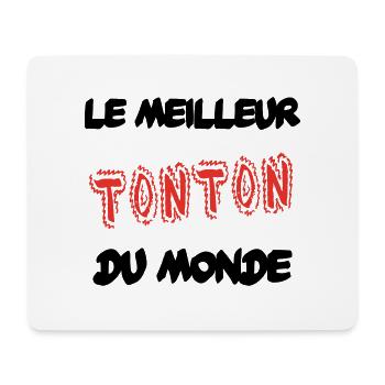 Le meilleur tonton du monde - Tapis de souris (format paysage) - blanc - Devant