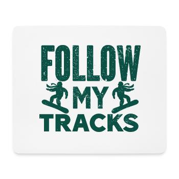 Skifahren Snowboard Berge Urlaub Schnee Freestyle - Mousepad (Querformat) - Weiß - Vorne