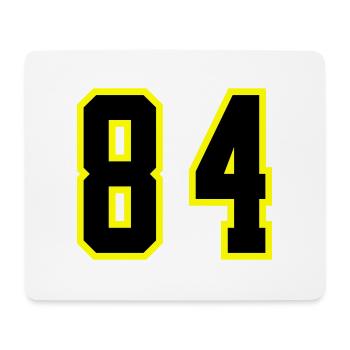84 Number Jersey - Mouse Pad (horizontal) - white - Front