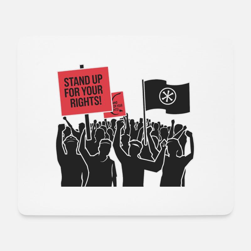 SETZEN SIE SICH FÜR IHRE RECHTE EIN - Mousepad (Querformat) - Weiß