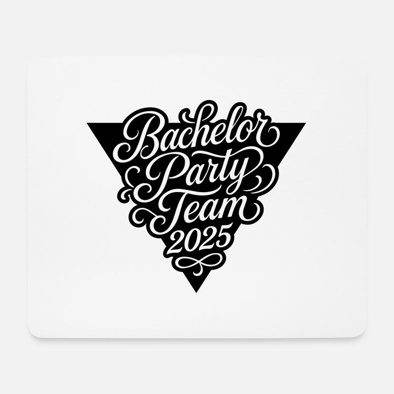 Bachelor Party Team 2025 - Mousepad (Querformat) - Weiß