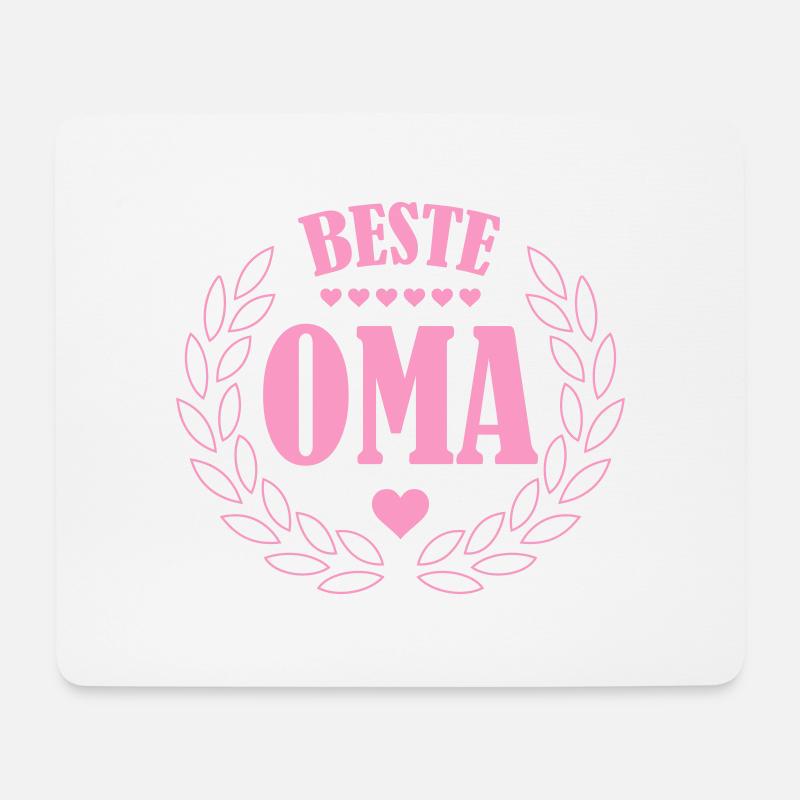 beste oma - Mousepad (Querformat) - Weiß