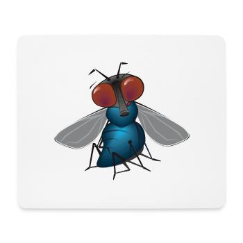 fliege - Mousepad (Querformat) - Weiß - Vorne