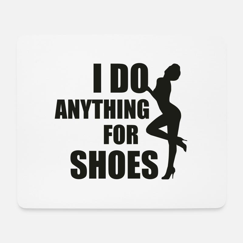 Shoes - Mousepad (Querformat) - Weiß